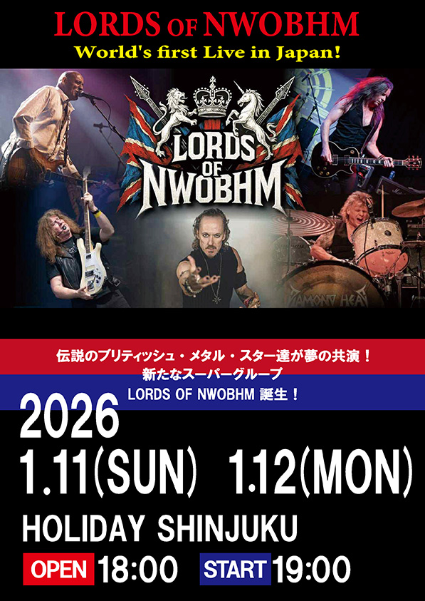 LORDS OF NWOBHM Japan live2026